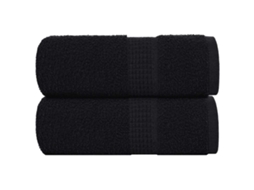 Wash Towel, Wash Towels Vidaxl Preto Algodão (30 X 30 Cm)