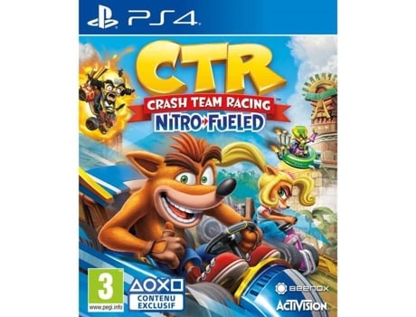 Jogo Ps4 Crash Team Racing Nitro Fueled 1 Adesivo