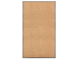 Vidaxl Tapete De Porta Lavável 90x150 Cm Creme