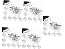 Conjunto Com 5 Aviões Metálicos Tridimensionais. Alfinetes Para