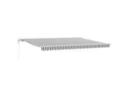 Toldo Retrátil Automático 450x300cm Antracite e Branco MAISON EXCLUSIVE