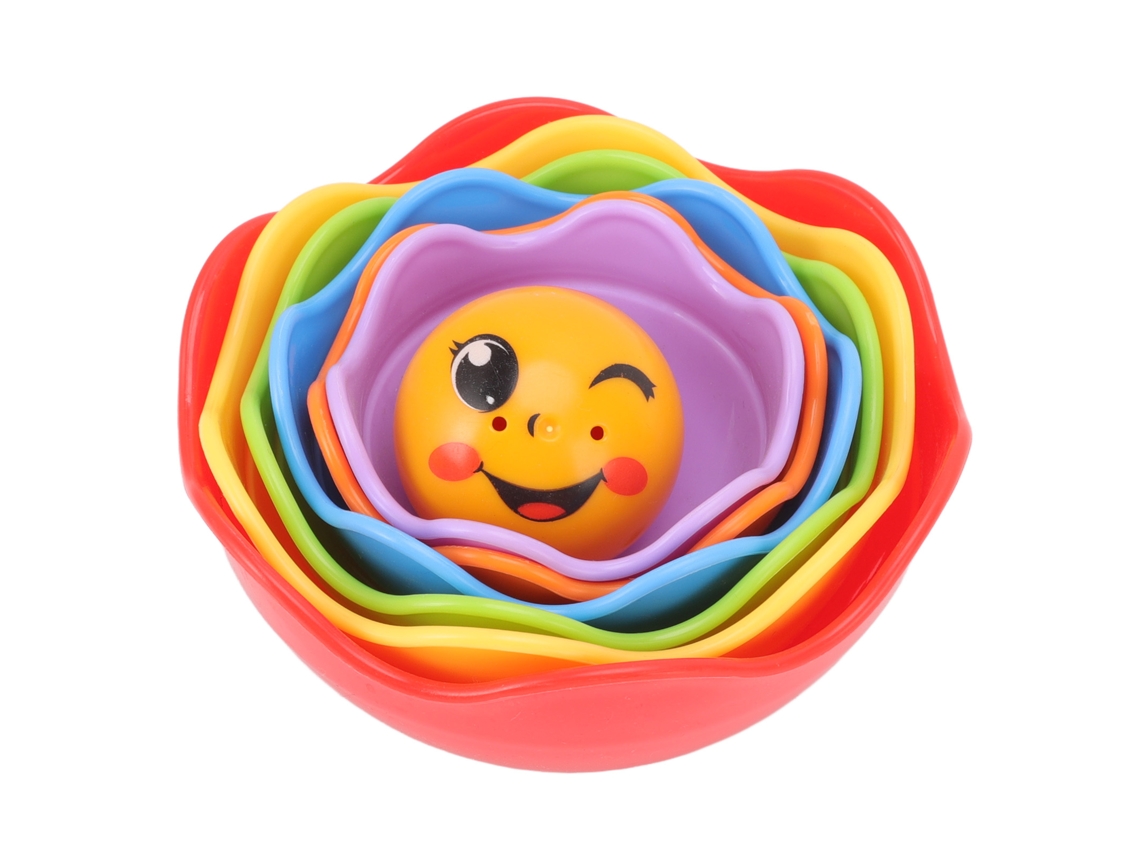 Copos Empilháveis WalshLXq para Bebês, Brinquedo Educativo Interativo e Leve para a Hora do Banho, Desenvolvimento Infantil para Meninos e Meninas
