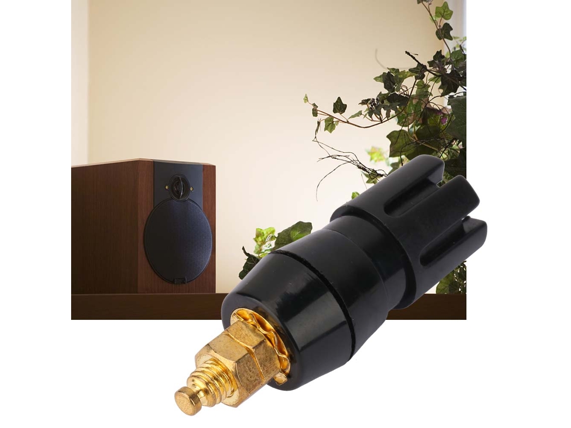 Laxiscreed Plug De Banana Gold 4mm Para Altifalantes - Adaptador De Alta Qualidade