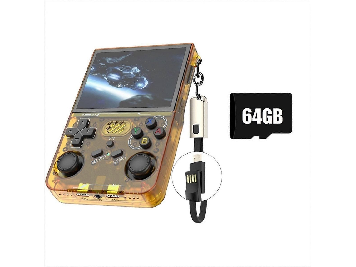 Console de Jogo Portátil Retro R36xx 64g 20000+games Tela 3,5 Polegadas C GOKOCO