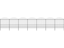 Garden Fence, Garden Fences Vidaxl Preto Aço (n/a)