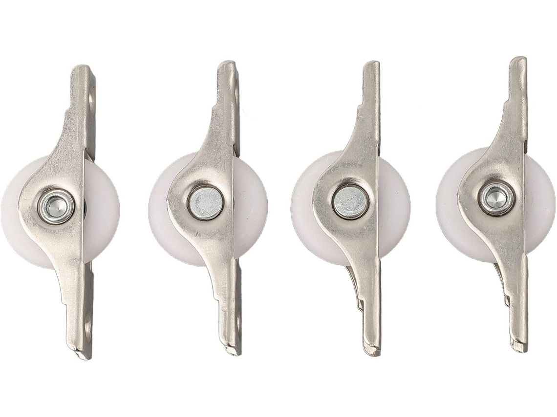 Polias De Nylon Para Portas Correr 4 Unidades 25 Mm Diâmetro Com Supor