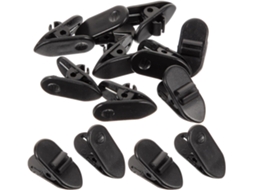 Gadpiparty 100 Presilhas De Plástico Pretas Para Cabo De Fone De Ouvido, Pacote Com 100 Unidades, Presilhas