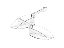 Conjunto de 2 Colheres Acrílico Transparentes Multiuso para Gelo, Farinha e Arroz, Ideais Cozinha CHABERLU