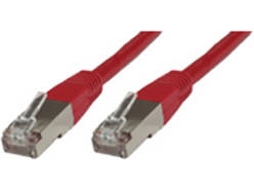 Cabo de Rede MICROCONNECT (RJ45 - 25 cm - Vermelho)