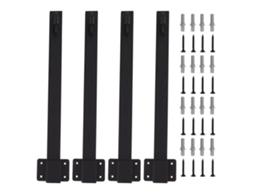 4 Polos De Luz Suspensão Externa Ferro Suporte
