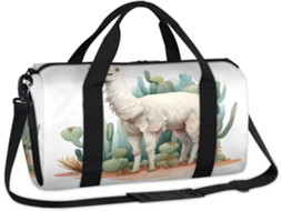 Bolsa Esportiva Casual em Formato de Cacto Tecido Poliéste 45 X 21 5 23 Cm Estampa Pa Design Du