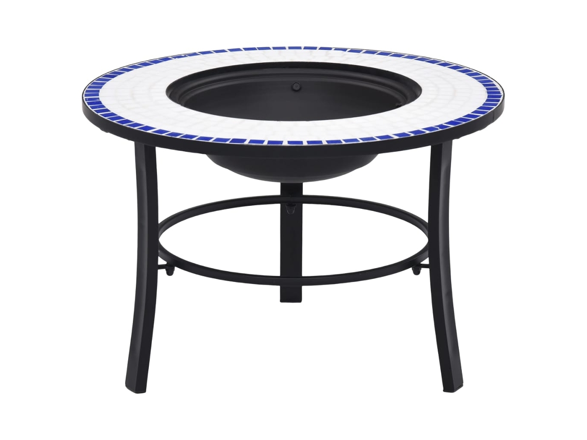 Braseira VIDAXL Azul Cerâmica (68 cm)