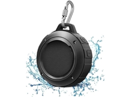 Caixa de som bluetooth à prova d'água com subwoofer e microfone para esportes piscina praia
