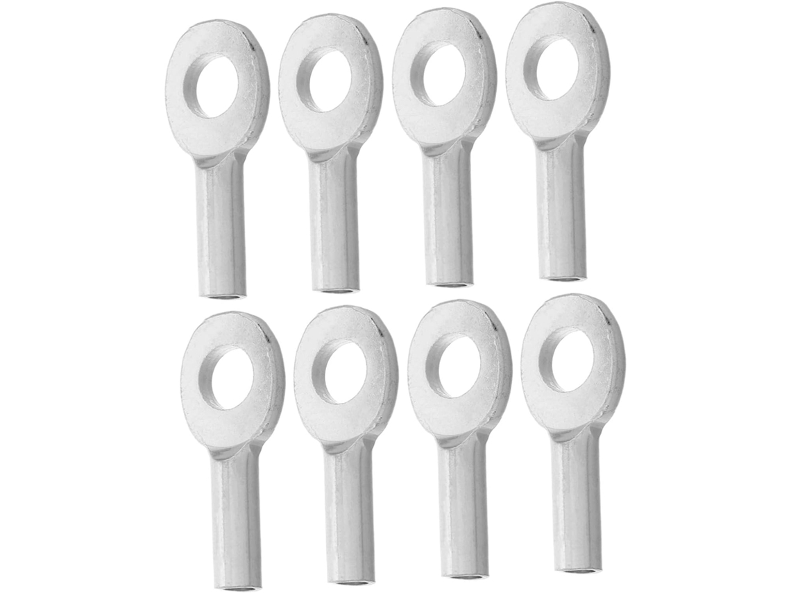 Conjunto de 8 Conectores Metal Besportble para Equipamentos Ginástica, Superfície Lisa e Polida, Fácil