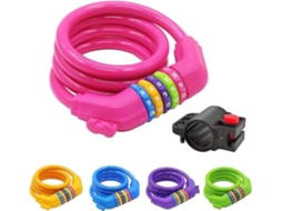 Lurelia Cadeado Bicicleta, Código, Cores Preto/verde, 1,2m