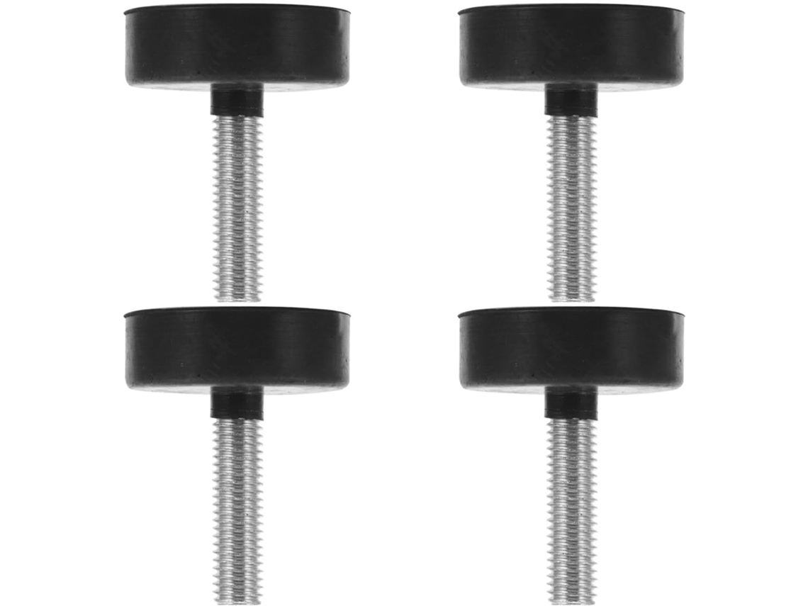Conjunto De 4 Pés Niveladores Ajustáveis Para Móveis Ounona, Com Borracha E Metal, Para Redução De Ruído E Facilidade