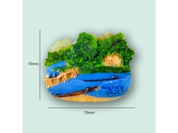 (vang Vieng, Laos) Ímãs De Geladeira Em Relevo 3d Com Pontos Turísticos De Todo O Mundo.