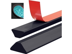Fita De Vedação Autoadesiva De Silicone Para Soleira De Box De Chuveiro, Preta, 100 Cm, Separação De Áreas Secas E Molhadas No Banheiro