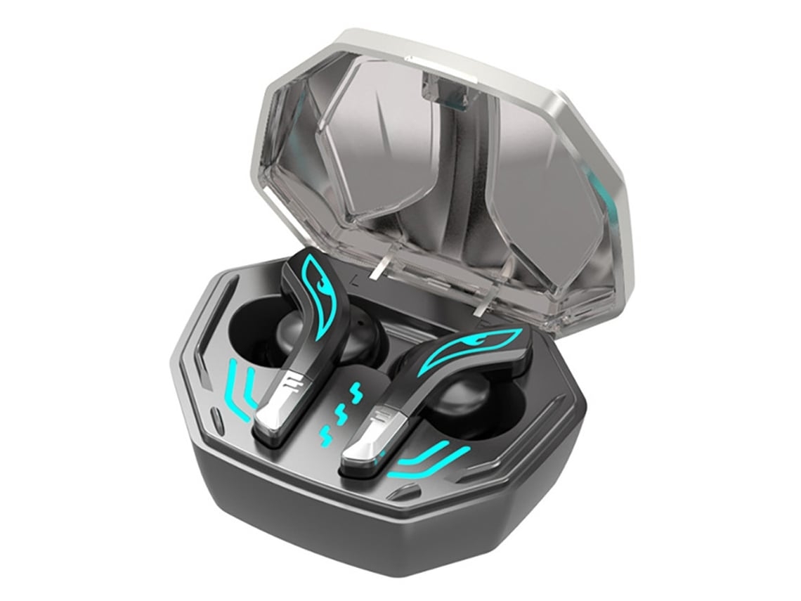 Auriculares Sem Fio Jogos NISSGU True Wireless Bluetooth Prateado