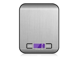 Balança de Cozinha Digital, Modelo Bolso, em Aço Inoxidável Capacidade 1g a 5kg, Multicolorida AQUAFORGE