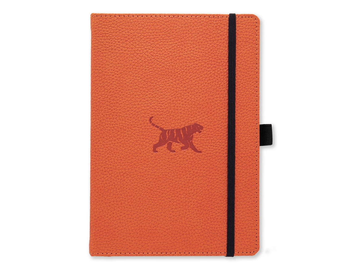 Caderno Vida Selvagem A5+ Gráfico, Tigre Laranja