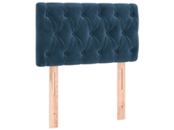 Cabeceira de Cama Veludo 80x7x78/88 Cm Azul escuro MAISON EXCLUSIVE