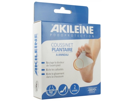Almofada Plantar Podoproteção Com Anel 2 Unidades AKILEÏNE