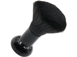 Escova De Limpeza Cabelo Portátil Ganazono Preta Com Cabo Plástico Macio, Escova De Cabeleireiro Para O Pescoço