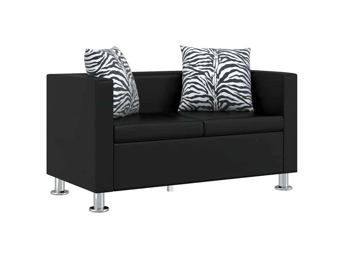 Sofa, Sofas Vidaxl Preto Couro Artificial (n/a)