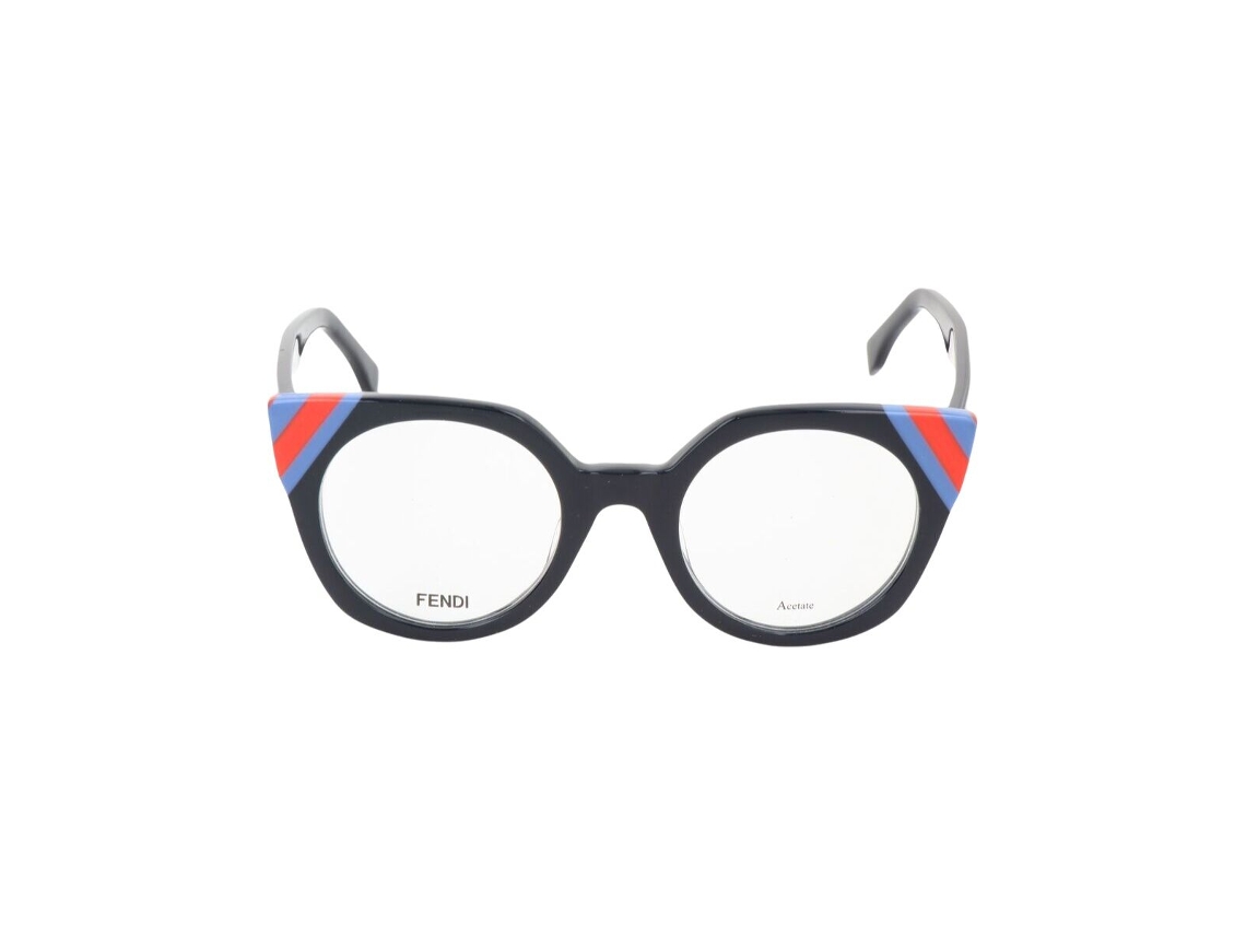 Armação de óculos feminina Fendi FF-0246-PJP (azul - acetato - Ø 48 mm)