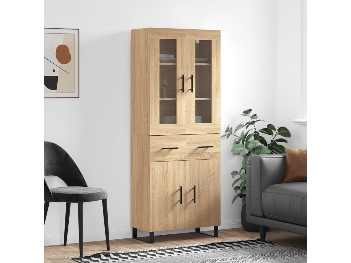 Highboard, Highboards Vidaxl Marrom Madeira Processada (n/a)