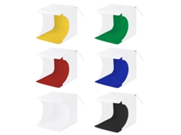 2026 caja de Luz Estudio Portátil 20cm Con 3 Temperaturas Led Ajustable para Fotografía