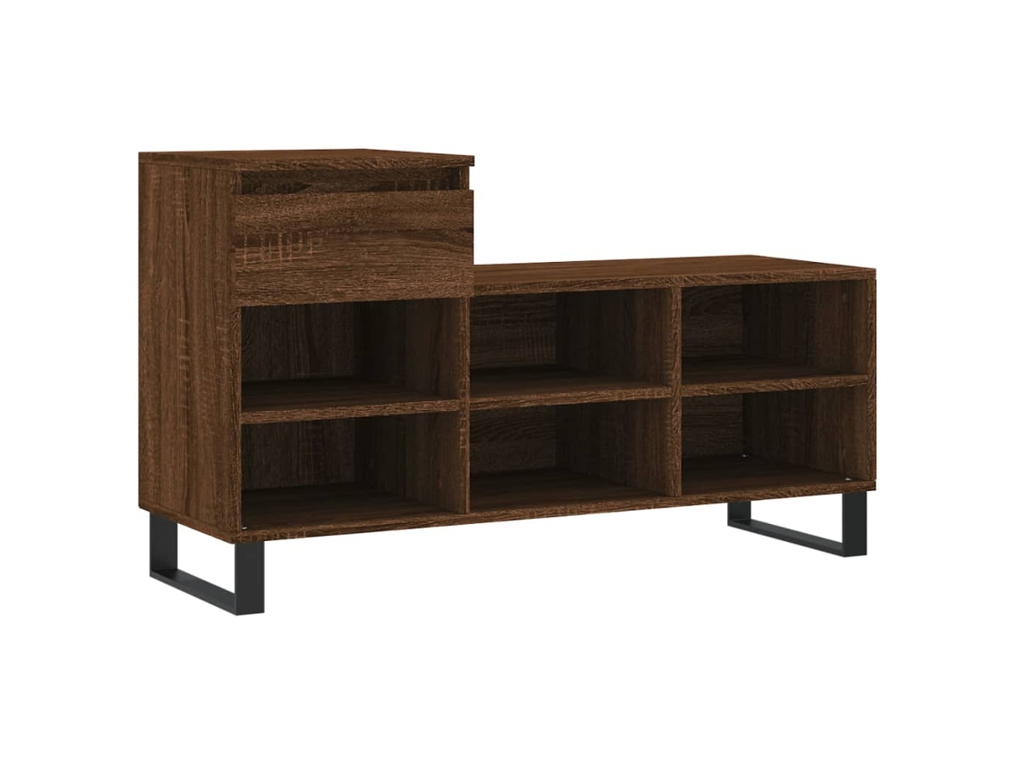Shoe Cabinet, Shoe Cabinets Vidaxl Marrom Madeira Processada (n/a)