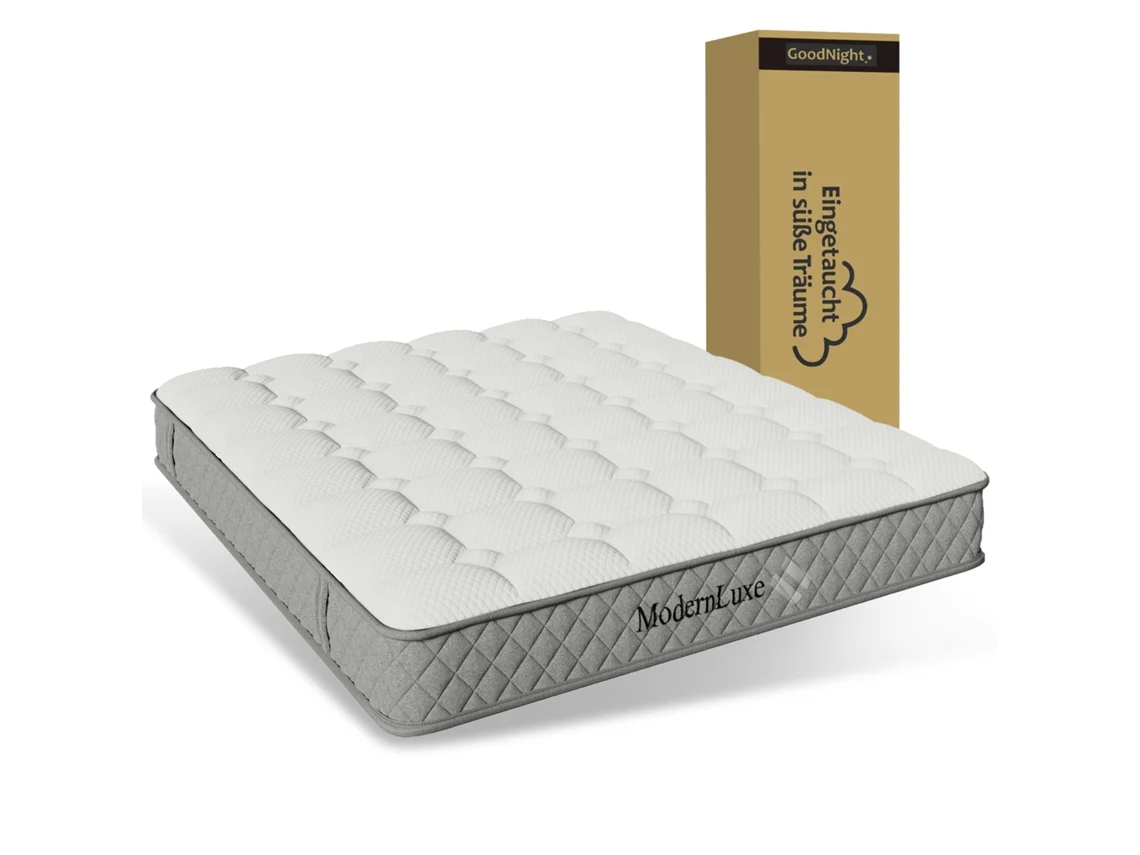 Colchão Ortopédico 140x200 Cm 7 Zonas, Firmeza H3, 20 Cm De Altura Branco Mobrio
