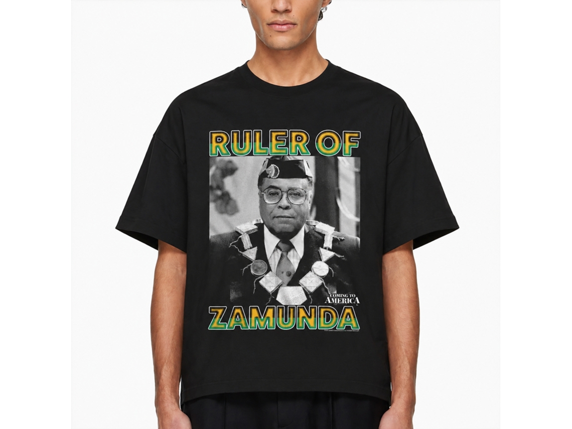 Rockinstone Coming To America Ruler Of Zamunda Black Adult T-shirt Size:xxxl