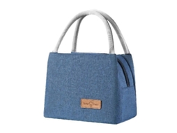 Lurelia Bolsa Térmica Para Almoço Portátil Impermeável Isolado Grande Capacidade Preto