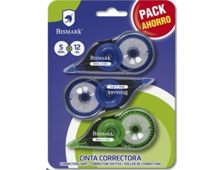 Livro C/12 Blister 3 Cinta Correctora Bismark 5mmx12m. De Desconocido (espanhol)