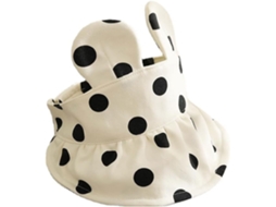 Chapéu De Algodão Vazio Para Meninas, Redondo, Branco, Tamanho Único