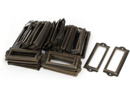 Parafusos decorativos CHABERLU para mesa de vidro, 19 mm x 7 mm, tom prateado