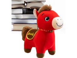Cavalo De Pelúcia Vermelho Macio, Modelo 2026