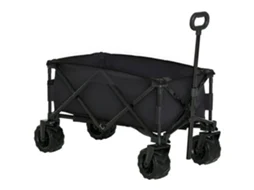 Carrinho De Transporte Metal E Tecido Oxford Cor Preto 108x55x61-91 Cm Outsunny