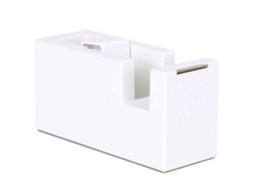 Dispensador de Fita Mesa Cortador Base Silicone Sem Derrapagem para Escritório GOKOCO