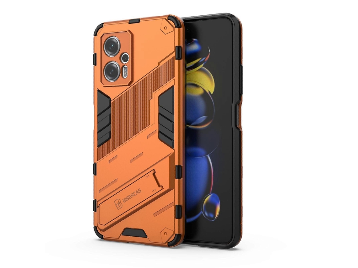 Capa Para Xiaomi Redmi Note 11t Pro 5g China Punk Armor 2 Em 1 Em Pc + Tpu À Prova De Choque Com Suporte Invisível