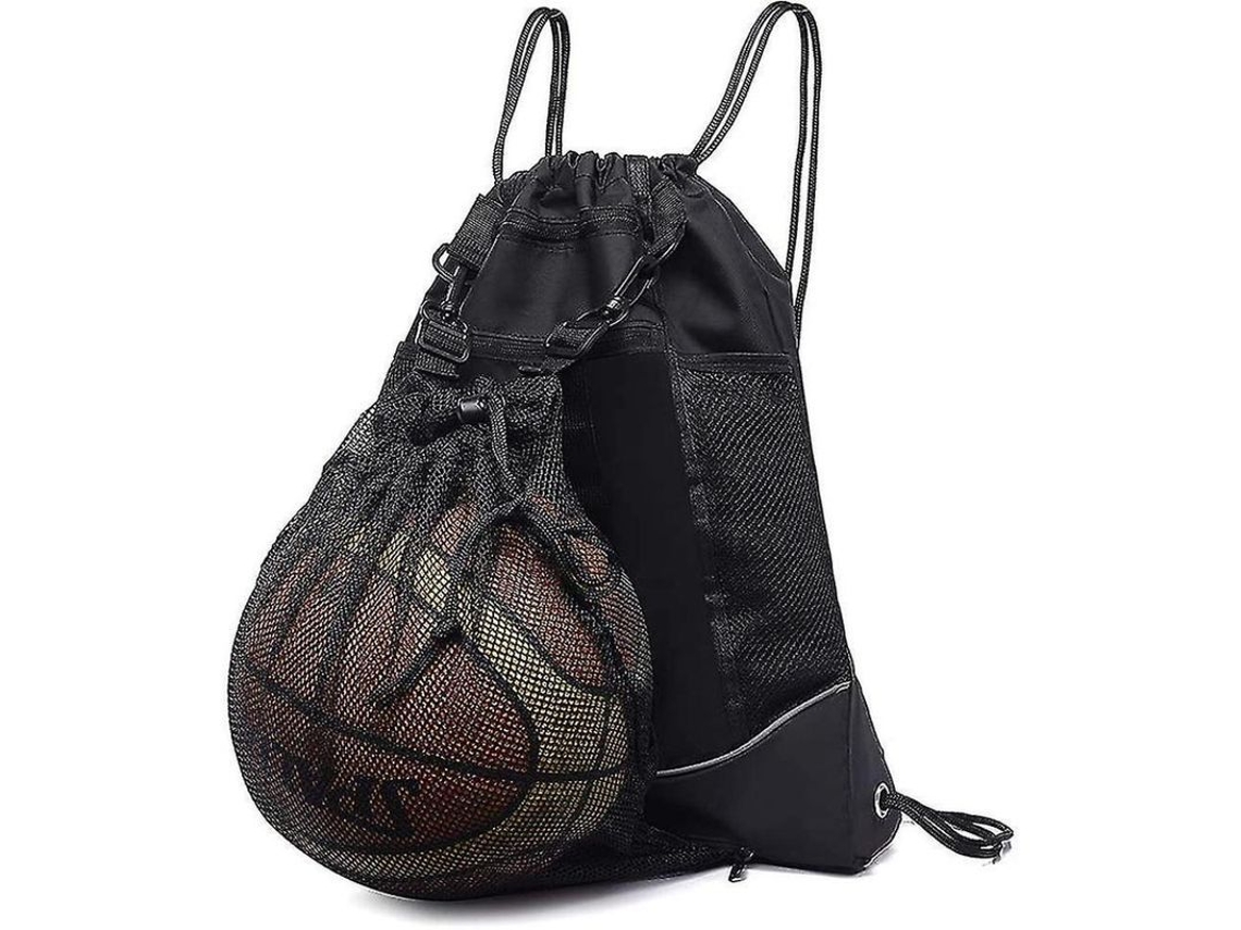 Mochila Deportiva Plegable com Cordão, Conjunto para Basquete, Fútbol, com Bolsillos Laterais (S/MARCA)