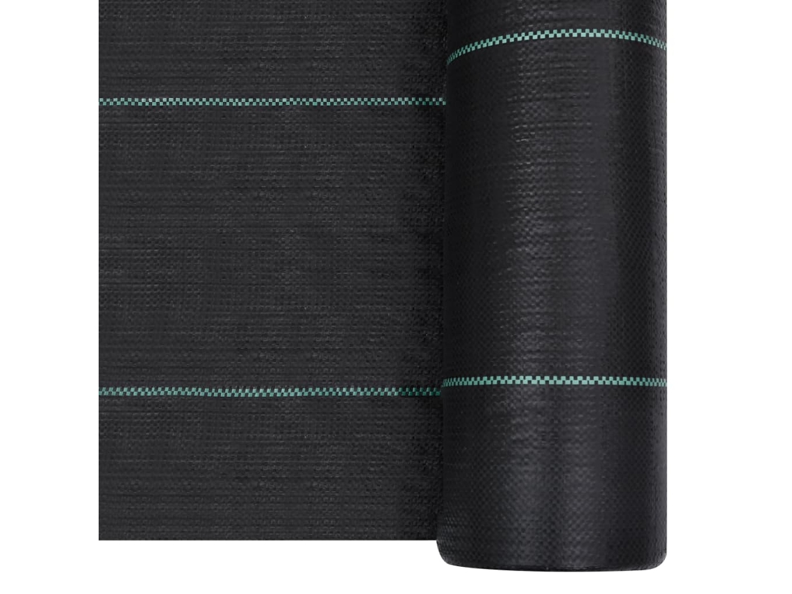Tela para Controlo de Ervas e Raízes Pp 2x25 M Preto MAISON EXCLUSIVE