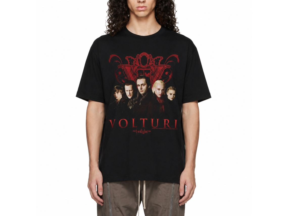 Rockinstone Twilight Movie Volturi Group Black Adult T-shirt Size:xl
