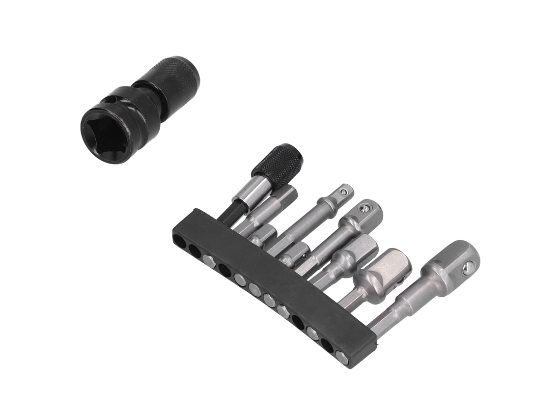Conjunto De 11 Adaptadores De Soquete Da Laxiscreed Com Conexão Quadrada E Haste Hexagonal Para Ferramentas