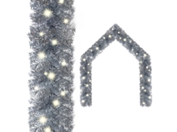 Vidaxl Grinalda De Natal Com Luzes Led 10 M Prateado