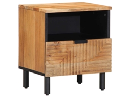 Vidaxl Mesa De Cabeceira 40x33x46 Cm Em Madeira Maciça De Acácia