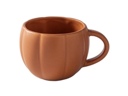 Caneca De Café Cerâmica Em Formato Abóbora Laranja, Perfeita Para O Halloween. Aquaforge